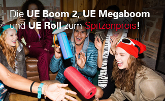 Die UE Boom 2, UE Megaboom und UE Roll zum Spitzenpreis!