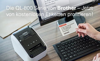 Die QL-800 Serie von Brother – Jetzt von kostenlosen Etiketten profitieren!