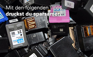 Mit den folgenden Tipps druckst du sparsamer