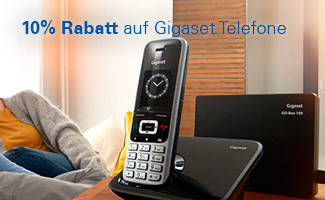 10% Rabatt auf Gigaset Telefone