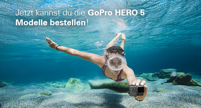 Jetzt kannst du die GoPro HERO 5 Modelle bestellen!