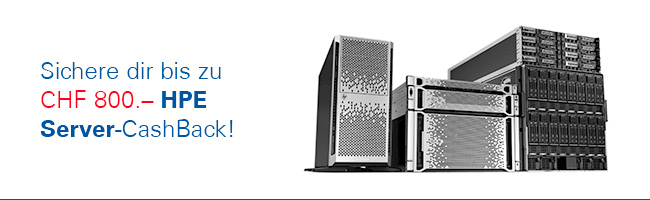 Sichere dir bis zu CHF 800.– HPE Server-CashBack