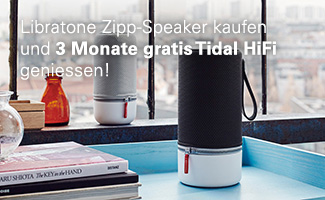 Libratone Zipp-Speaker kaufen und 3 Monate gratis Tidal HiFi geniessen!