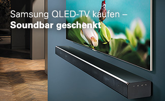 Samsung-QLED-TV kaufen – Soundbar geschenkt