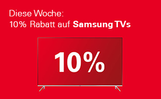 Diese Woche: 10% Rabatt auf Samsung TVs