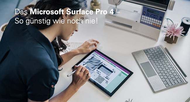 Das Microsoft Surface Pro 4 – So günstig wie noch nie!