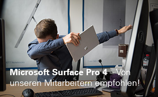 Microsoft Surface Pro 4 – Von unseren Mitarbeitern empfohlen!
