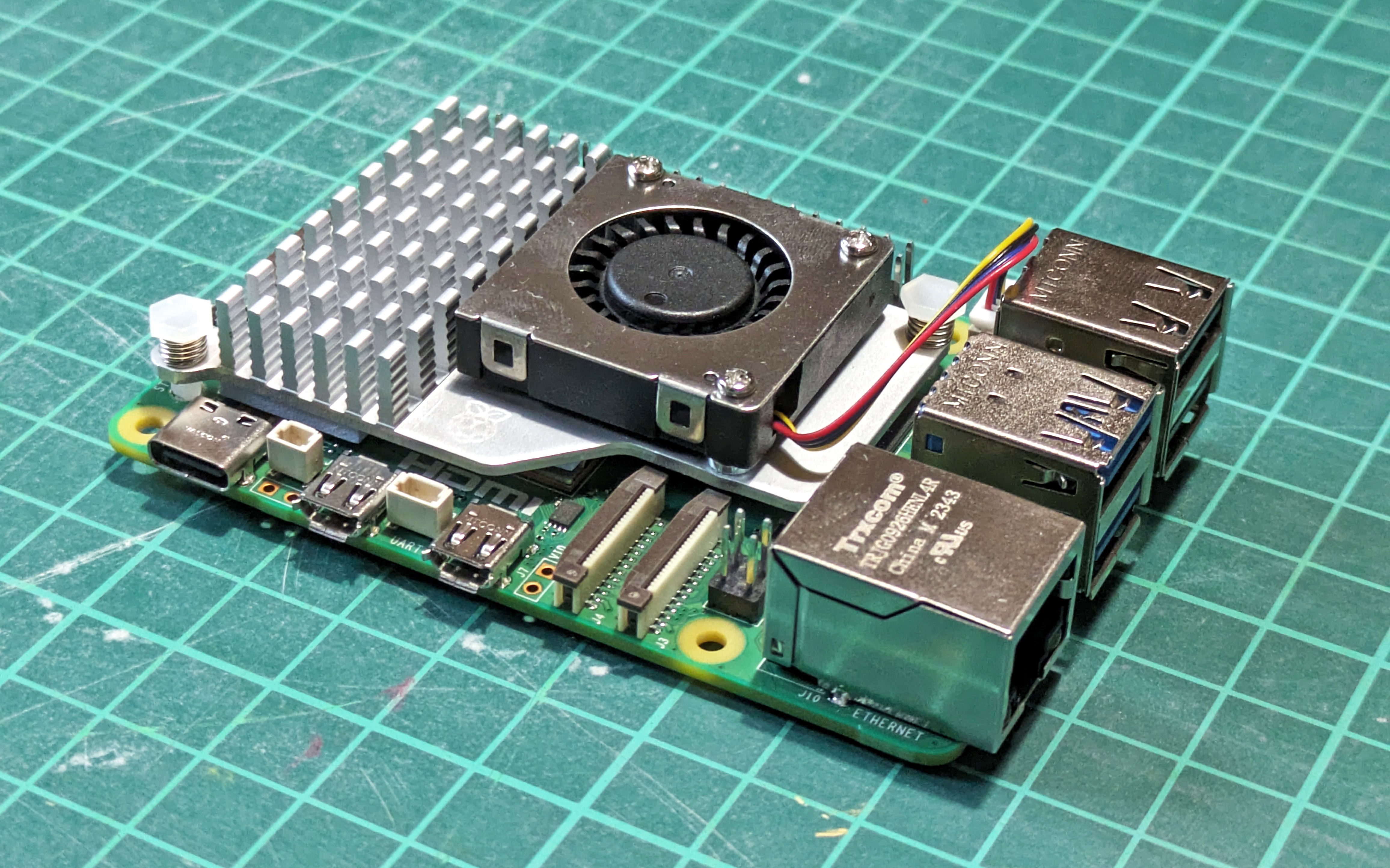 Ventilateur De Refroidissement Pour Raspberry Pi Compute Module 5 (CM5) - 8000 RPM - Alimentation 5V PWM
