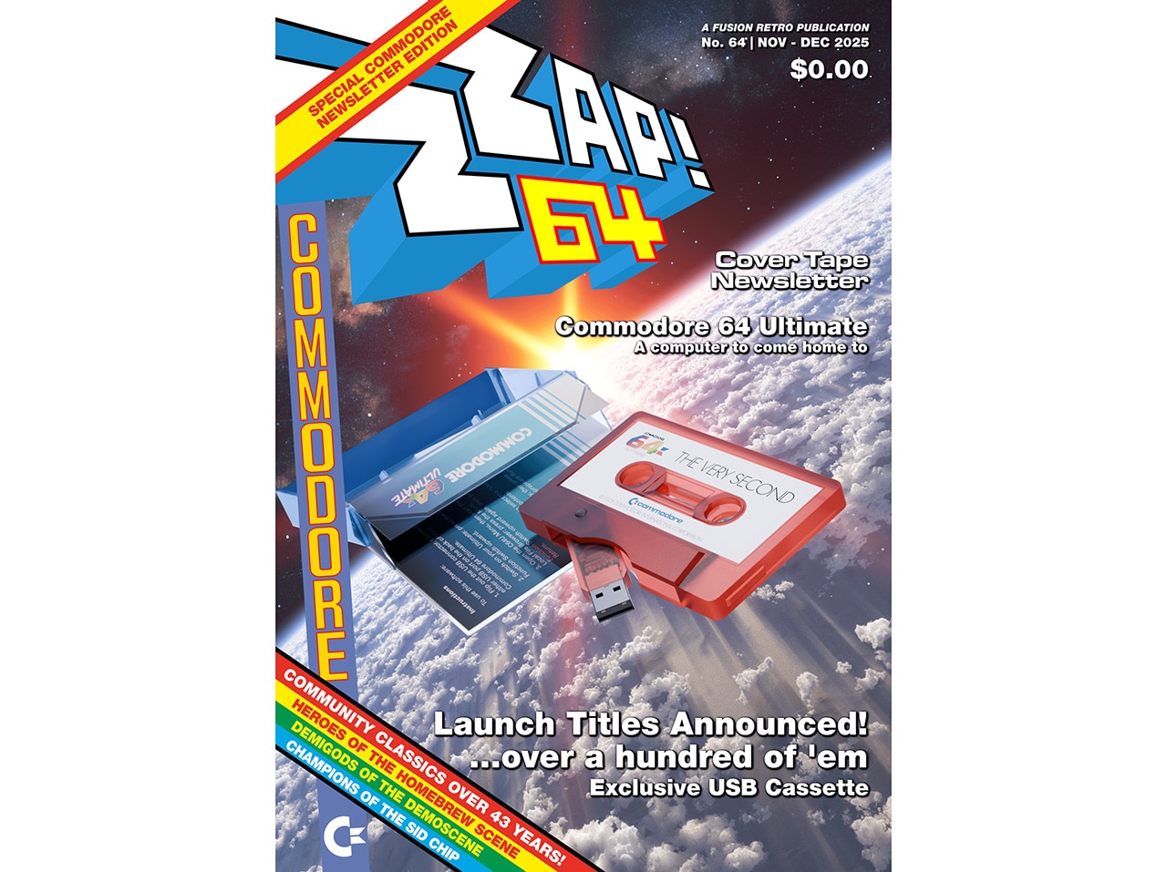 Commodore 64, C64, Game, Data Cassette, UFO - 's - A. Trading Mart
