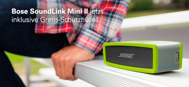 Bose SoundLink Mini II jetzt inklusive Gratis-Schutzhülle!