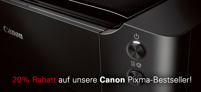 20% Rabatt auf unsere Canon Pixma-Bestseller!