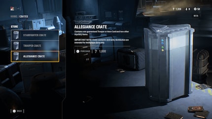 You can buy loot boxes with credits.