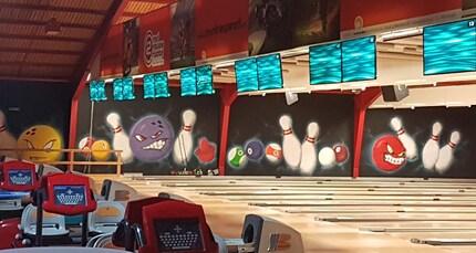 Das Bowlingcenter Rubingen mit Displays von digitec.
