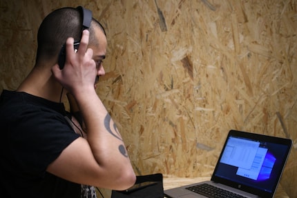 Roy from the gaming department has made music at a professional level and already started his audio engineering training. Guess what he’s got tattooed on his arm?