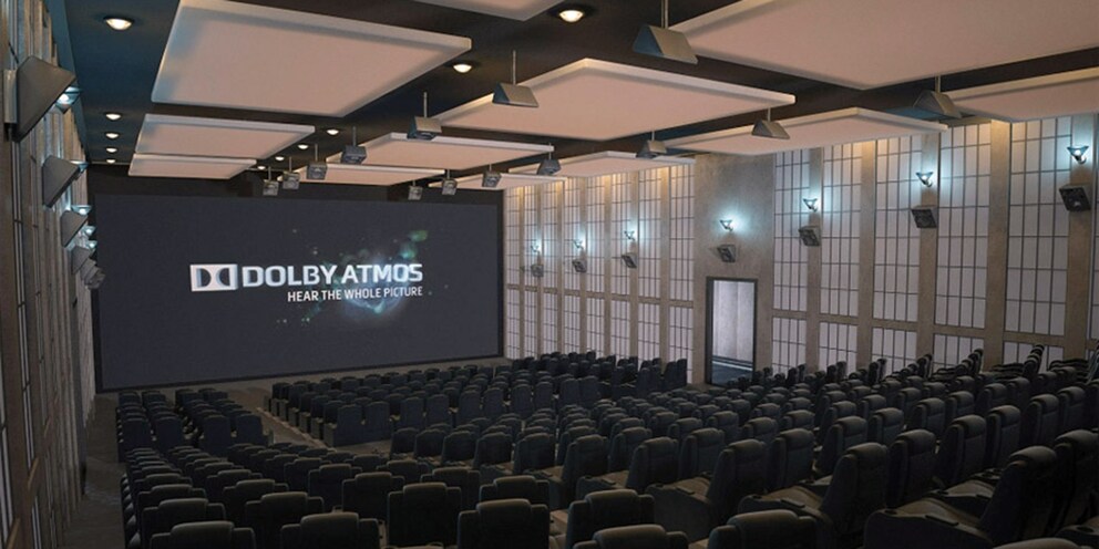 Kino mit Dolby Atmos: Lautsprecher – überall Lautsprecher.