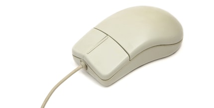 In etwa so sah meine erste Maus aus, nur ergonomischer.
