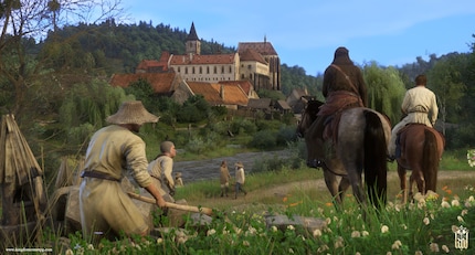 Le paysage est magnifique.