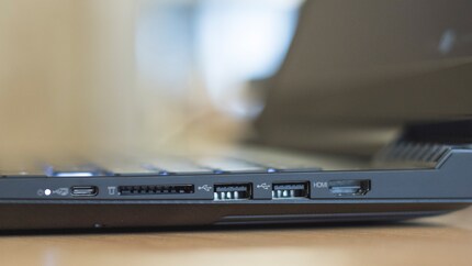 USB 3.1 Type C, SD-Kartenleser, 2 x USB 3.1, HDMI