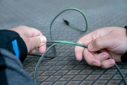 Das Kabel ändert die Farbe
