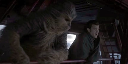 «Les aventures de Han et Chewie»… ou quelque chose du genre.
