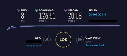 Anche lontano dal router, ottengo una velocità sufficiente.