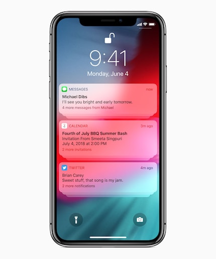 Notifications can now be grouped together and managed in batches.