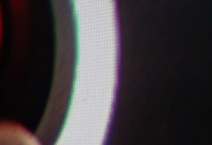 Here you can clearly make out the pixel grid with its checkerboard pattern.