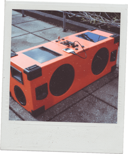 La toute première version du Soundboks