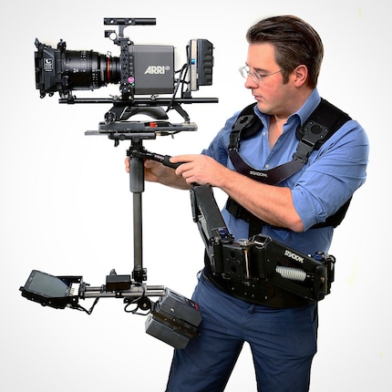 Un Steadicam moderne avec une caméra Arri dessus