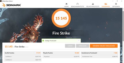 Asus ROG Huracan erreicht bei Fire Strike 3.43 Prozent mehr Leistung mit geöffnetem Cover.