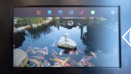 Mit einem Wisch nach unten können im ScreenPad Modus Apps gestartet werden.