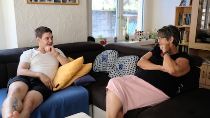 Gleich zwei Gamer in der Familie: Edith und ihr Sohn Steeve.