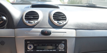 My almost antique model of a car radio.