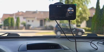 Unfortunately, the second model also has to be attached to the windscreen.