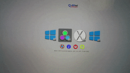 Il boot manager dovrebbe avere un aspetto simile a questo.