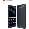 Cover-Discount Silikon Gummi Case Metall Carbon Look (Huawei P10)