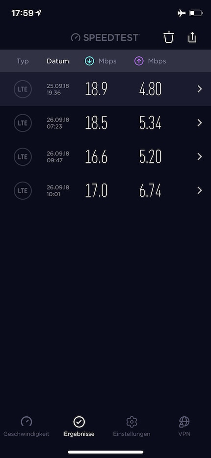 Rechts der des iPhone X