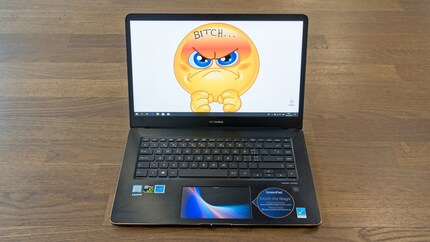 The Asus might not feature a touchscreen or offer tablet mode but it does have a ScreenPad