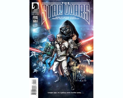 Il fumetto, pubblicato nel 2013, è basato su una delle prime bozze di Lucas di «Star Wars»