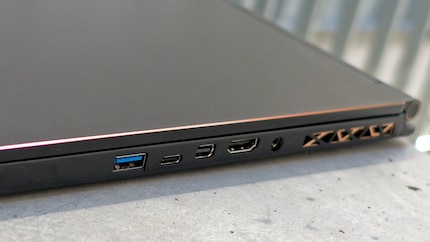 USB 3.1 A, Thunderbolt 3, Mini DisplayPort, HDMI and power jack