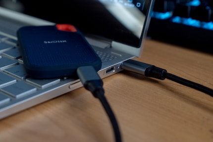USB-C liefert die Daten angenehm schnell ans Gerät