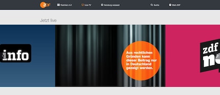 Der Live-Stream des ZDF in der Schweiz.