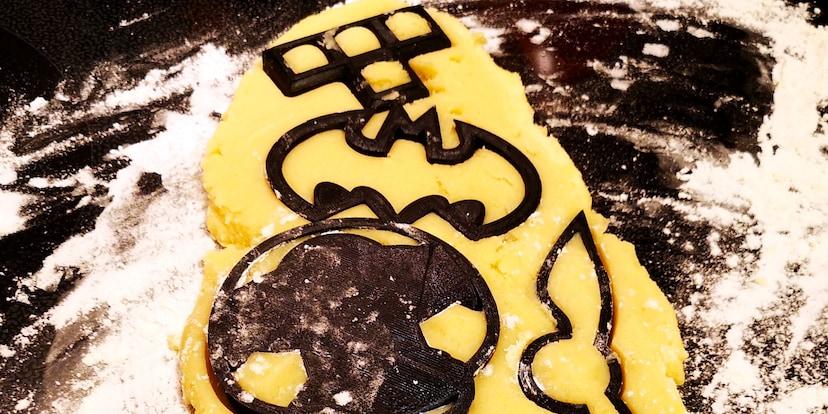Diventerò un fan dei biscotti di Natale con le formine per biscotti nerd auto-stampate?