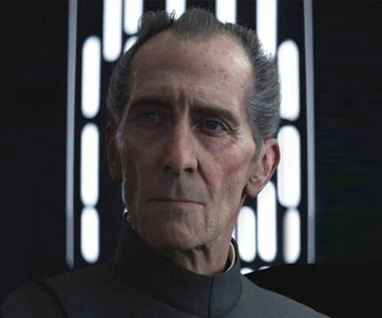 Destra Tarkin animato al computer («Rogue One: A Star Wars Story»)