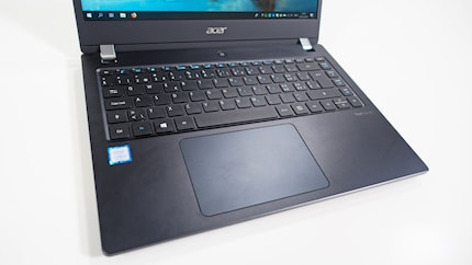 The touchpad is really large at 12.7 x 8.4 cm.