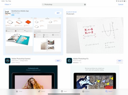 Adobe's offering on sale in the App Store lacks the full-fledged Photoshop