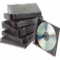 Q-Connect Custodie per CD/DVD Slim-Case (25 pezzi)