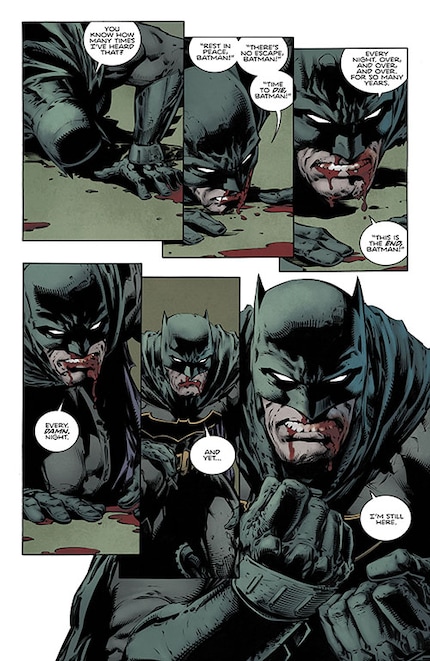 Batman sur sa force intérieure et sa volonté