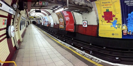 Hampstead Tube Station liegt bis zu 58.5 Meter unter dem Boden