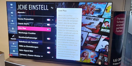 The settings allow deactivating the data flow between TV and database.
